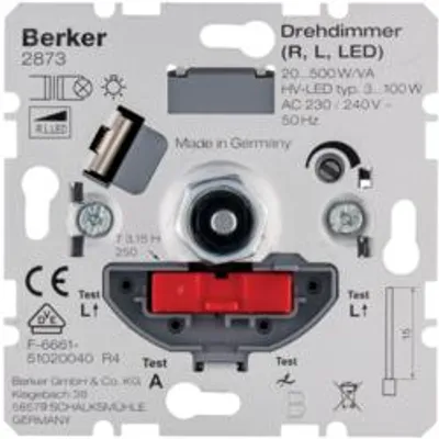 Immagine prodotto di Berker dimmer rotativo 20-500W/VA 2873