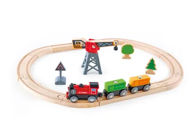 Obrázok produktu pre Hape CARGO DELIVERY LOOP, Súprava vlak a trať, 3 rok / roky, Viacfarebný