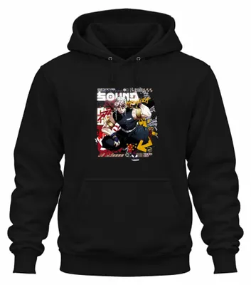 Immagine prodotto di Tengen Uzui Kimetsu no Yaiba Hashira Spade Perline Oro Felpa con cappuccio unisex, Nero, 3XL