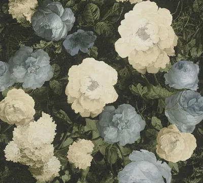 Produktbild von A.S. Création Rosentapete History of Art florale Tapete Vliestapete blau grün creme 10,05 m x 0,53 m