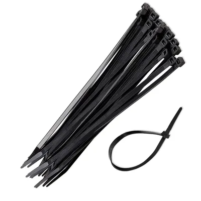 Produktbild von Kabelbinder 5 mm x 250 mm 50 Stück Typ KRT556011 Schwarz