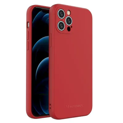 Zdjęcie produktu dla Wozinsky Color Case Silikonowe Elastyczne Wytrzymałe Etui Iphone 13 Mini Czerwony