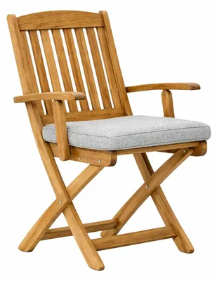 Image de Chaise de jardin, style moderne, couleur grise, structure en bois, durable et stable