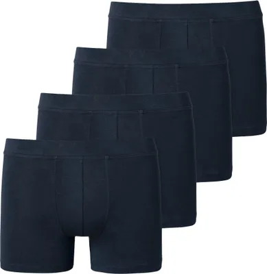 Produktbild von SCHIESSER Jungen Boxerhorts, 4er Pack - Unterhose, Pants, Baumwolle Stretch, 140-176 Dunkelblau 152