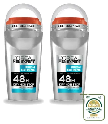 Image de 2 x Déodorant bille L'Oréal Paris Men Expert Fresh Extreme - 50 ml - Pack de 2