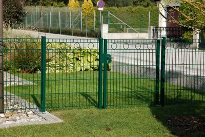 Produktbild von Schmuckzauntor Rom - Ausführung: anthrazit beschichtet, Höhe: 123 cm, Durchgangslichte: 101 cm