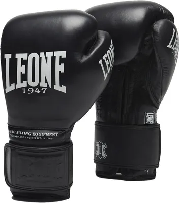 Image de Leone1947 The Greatest Laces Gants de boxe en cuir Noir 10 Oz Noir 10 Oz