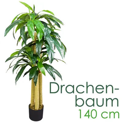 Immagine prodotto di Dracena Pianta Artificiale Plastica con Vaso 140cm Decovego