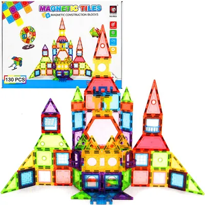 Zdjęcie produktu dla Klocki Magnetyczne 3D Konstrukcyjne Edukacyjne - Zestaw Kreatywny 130 El.