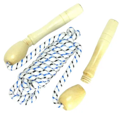 Produktbild von Legend - Sprungseil, aus Holz PP7619 (Einheitsgröße) (Weiß/Beige)