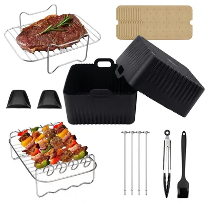 Airfryer-Zubehörset 13-tlg. für Doppelfritteusen 7,6–9,5 l