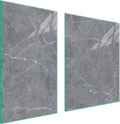 Produktbild von Glasplatte und Schneidebrett 100x52 Marmor
