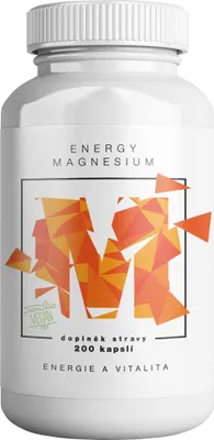 Obrázok produktu pre BrainMax Energy Magnesium, 1000 mg, 200 kapsúl (malát horečnatý, 164 mg)