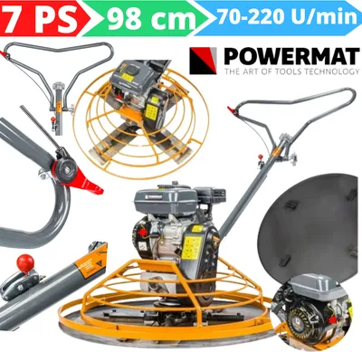 Produktbild von Flügelglätter Betonglätter Estrichglätter Glättmaschine Benzin Ø 98cm 7PS