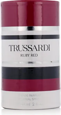 Obrázek produktu pro Trussardi Ruby Red, Ženy, 60 ml, Nedoplnitelná lahvička, Sprej, ALCOHOL DENAT., PARFUM (FRAGRANCE), AQUA (WATER), LINALOOL, BUTYL METHOXYDIBENZOYLMETHANE,..., 62 mm