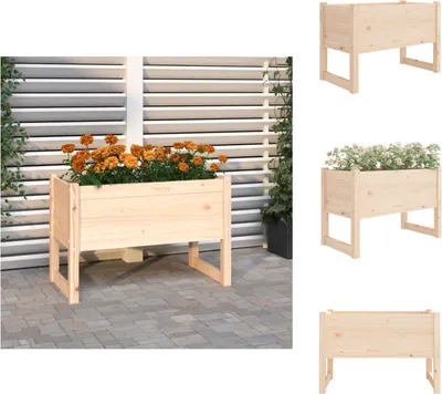 Obrázek produktu pro vidaXL květináč 78x40x52 cm z masivního borovicového dřeva - Květináče a květináče