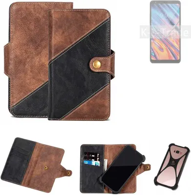 Produktbild von K-S-Trade Handyhülle Schutzhülle Bookstyle Case kompatibel mit LG Electronics Stylo 5x Klapphülle Cover Hülle Schutztasche 1x
