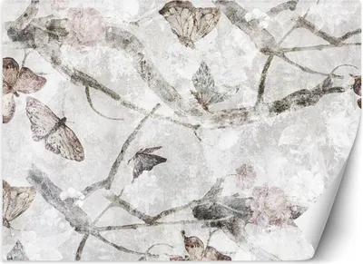 Produktbild von Vlies fototapete Schmetterlinge Aquarell 300x210 cm Feeby Beige inkl. Kleber einfache Montage