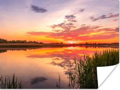 Produktbild von MuchoWow® Poster Wasser - Luft - Natur 120x90 cm - Wandbild