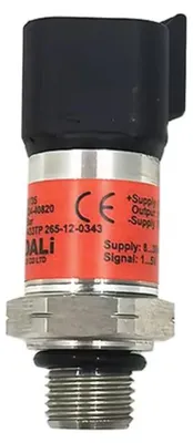 Imagen del producto de Danfoss MBS 1250 - 063G1273. Sensor de presión, modelo DT04, 4 polos, 0-580 PSI (0-40 BAR) - Protección contra sobretensión (OVP) - Nuevo
