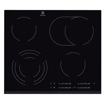 Produktbild von Electrolux EHF6547FOK, Schwarz, Integriert, 60 cm, Keramik, Glaskeramik, 4 Zone(n)