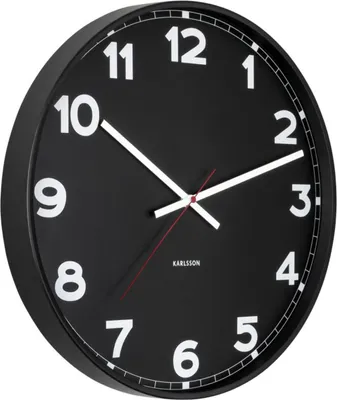 Immagine prodotto di Orologio da parete, moderno, diametro 40,6 cm - Karlsson Modello: KA5847BK