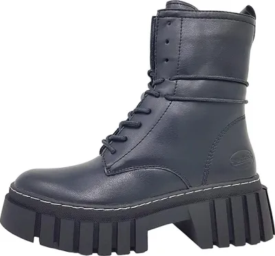 Produktbild von Dockers by Gerli  Damenschuhe Stiefeletten Schnürer Stiefel Schwarz, Schuhgröße:40 EU
