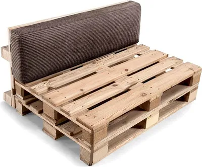 Obrázok produktu pre Vankúš z palety, vankúš na záhradnú pohovku, vankúš na sedenie, PFL (operadlo 120x40, tmavohnedý)