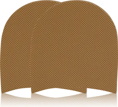 Produktbild von INF Schuhsohlen-Reparaturpads Schuhreparatur Fersenpads Gummi 2-Paar Hellbraun