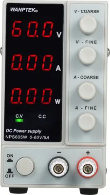 Produktbild von 0-60V 0-5A Nastavitelný spínaný zdroj | Vysoce přesný LED displej | Mini duální výstup | Regulace napětí a proudu | AC 115V/230V 50/60Hz