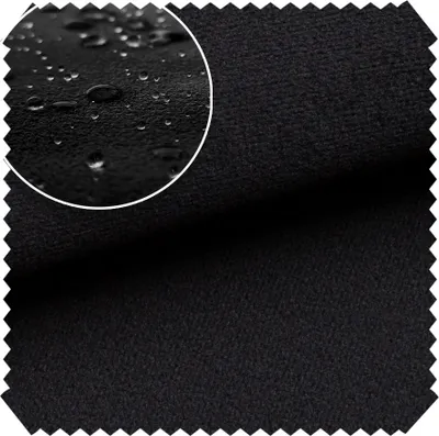 Produktbild von novely® TRITON - Microfaser Velours in Wildleder-Optik - Wasserabweisender Möbelstoff - Pflegeleichte Meterware 1lfm - Farbe: 16 Schwarz