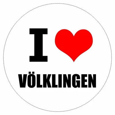 Produktbild von Kiwistar - Autoaufkleber - 8x8 cm - außen klebend - I love Vöklingen für Auto, Laptop, Fahrrad, LKW, Motorrad Aufkleber mehrfarbig JDM Decal Sticker Racing