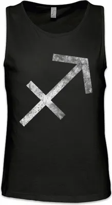 Produktbild von Urban Backwoods Zodiac Sign Sagittarius, Ärmelloses T-Shirt, Farbe: Schwarz, Größe: 5XL