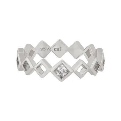 Produktbild von cai Ring 925/- Sterling Silber weiß 056 (17,8) Zirkonia 360272485