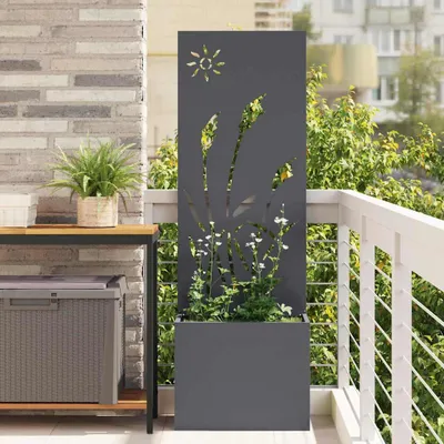 Produktbild von Möbel Blumentopf mit dekorativem Paneel Anthrazit 50 x 140 cm - Leinwandbilder 876429