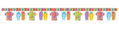 Produktbild von Girlande "Hawaii Hemd & Flip Flops"