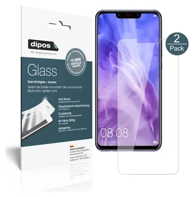 Produktbild von 2x Schutzfolie für Huawei Nova 3 - Anti-Shock 9H Folie dipos Glass Displayfolie