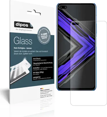 Produktbild von 2x Schutzfolie für Honor Play 4 Pro matt - Anti-Shock 9H Folie dipos Glass Kunststoffglas