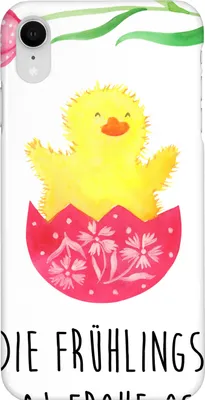 Produktbild von Mr. & Mrs. Panda Iphone XR Handyhülle Küken Schlüpfen - Weiß - Geschenk, Ostern, Frohe, Handy Case, Premium Kunststoff, Liebe Grüße, Ostergrüße, Ei
