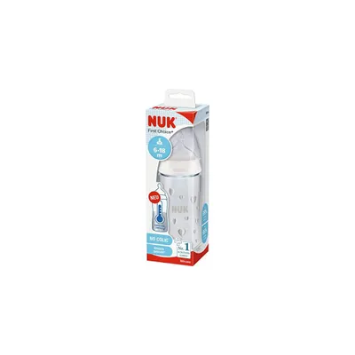 Produktbild von NUK First Choice+ Babyflasche 300ml mit Temperature Control & Silikon Ventilsauger Gr. 2 M -frei