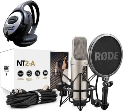 Produktbild von Rode NT2-A Mikrofonset mit Kopfhörer