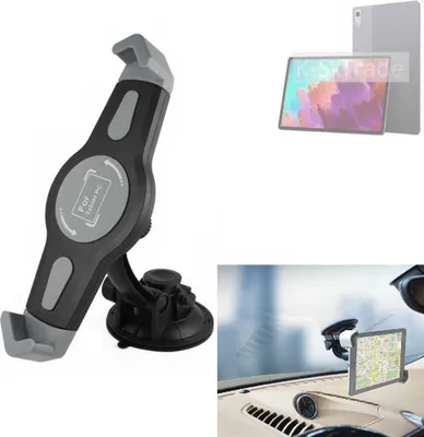 Produktbild von K-S-Trade Scheiben-Halterung für Tablets kompatibel mit Lenovo XiaoXin Pad Pro 12.7 KFZ Tablet Saugnapf Auto Halterung Windschutzscheibe Holder
