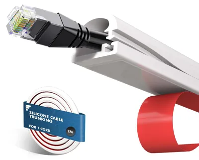 Imagen del producto de Canal de silicona de 2 metros para la gestión de cables