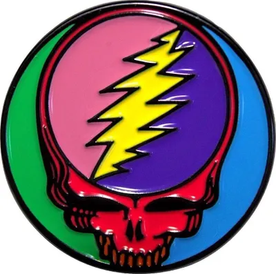Produktbild von The Grateful Dead Multicoloured Steal Your Face Badge 35 mm