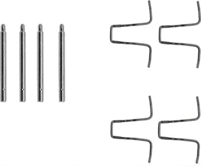 Image de Kit d'accessoires pour plaquettes de frein à disque A.B.S. pour, entre autres, MERCEDES-BENZ 8