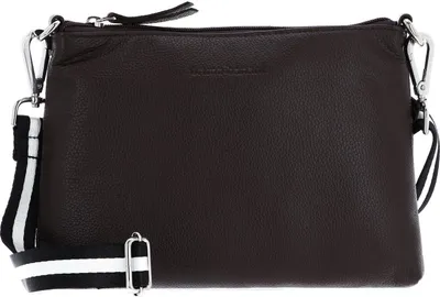 Produktbild von bruno banani Leder Schultertasche Umhängetasche Crossbody Bag Brown dunkelbraun