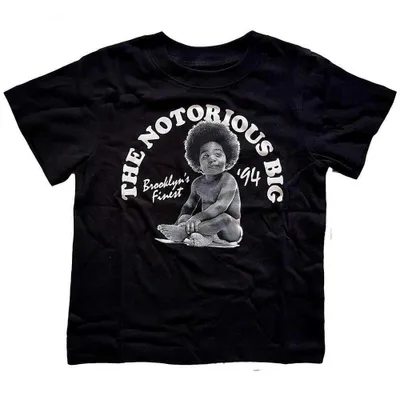 Zdjęcie produktu dla Biggie Smalls - Koszulka dziecięca 5 lat - Czarny