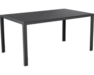 Produktbild von Gartentisch GARDEN PLACE Eve 150 x 90 x 72,5 cm anthrazit mit Tischplatte aus Glas, pulverbeschichtetes Aluminiumgestell