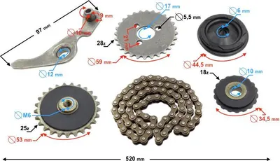 Immagine prodotto di Cinghia dentata per ciclomotore Sprint 1