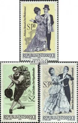 Produktbild von Briefmarken Österreich 1970 Mi 1338-1340 (kompl.Ausg.) gestempelt Berühm. Operetten